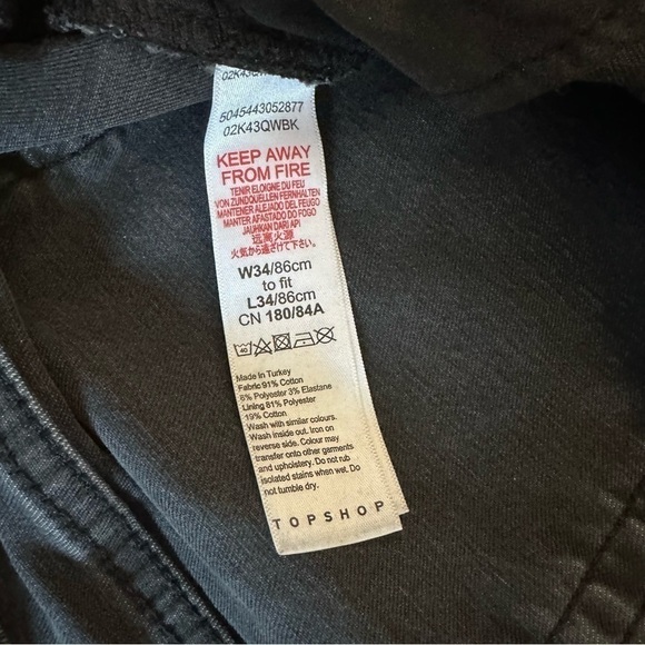 Topshop Jamie Skinny Jean High Rise Distressed Ripped Knees Dirty Gray - Picture 6 of 9